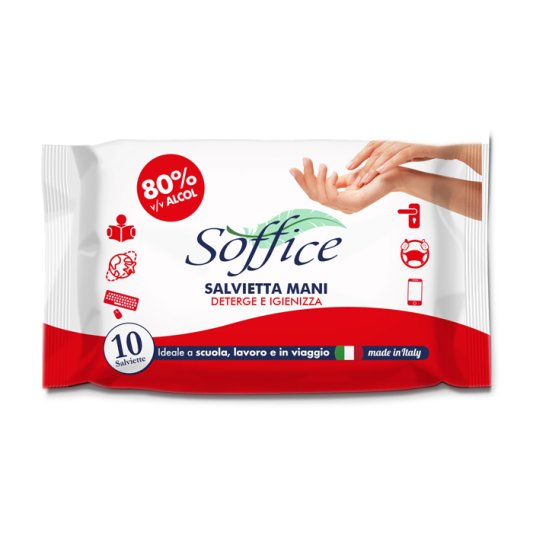 SOFFICE Salv.Mani 80% Alc.10pz