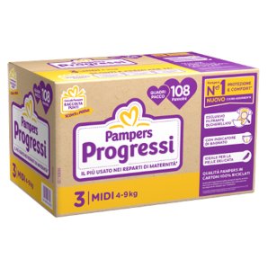 PAMPERS QU PROG MIDI 108PZ