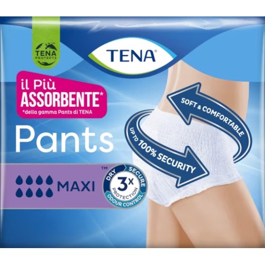 TENA PANTS MAXI L 8PZ< TENA PANTS MAXI L 8PZ<