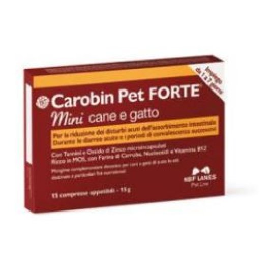 CAROBIN PET FORTE MINI 15CPR CAROBIN PET FORTE MINI 15CPR