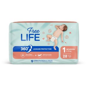 FREELIFE*1 Newborn (2-5Kg)28pz