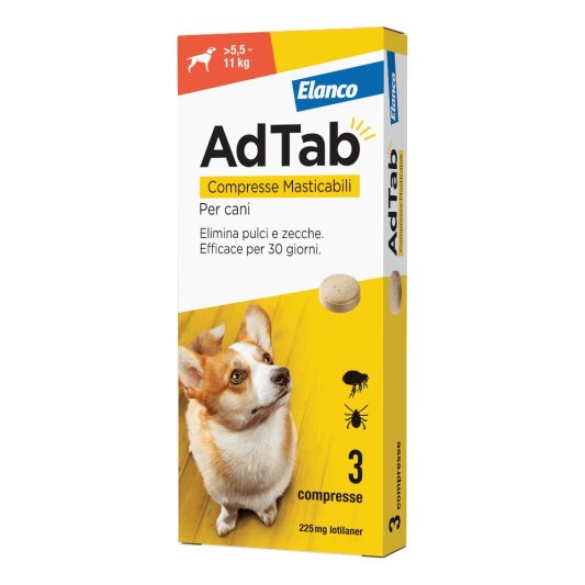 ADTAB*3CPR 225MG CANI 5,5-11KG