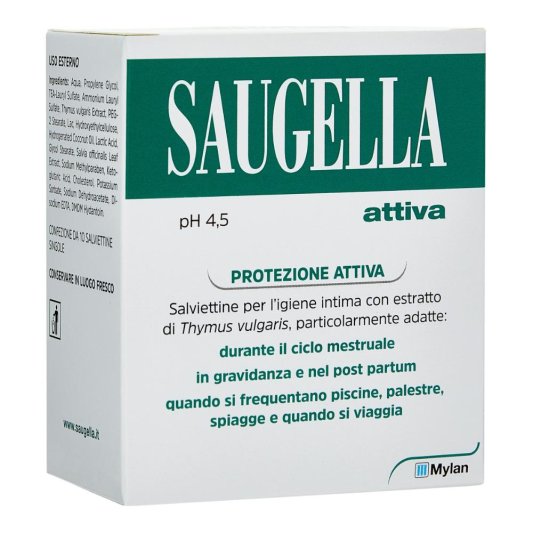 SAUGELLA Attiva 10 Salviettine