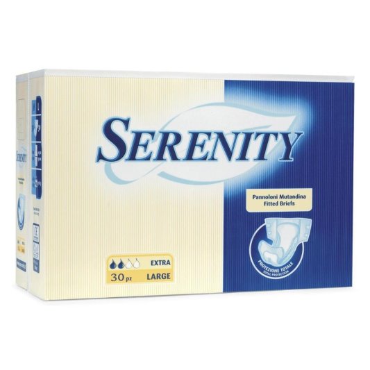 SERENITY CLASSSIC PANNOLONI MUTANDINA EXTRA LARGE 30PZ per  incontinenza