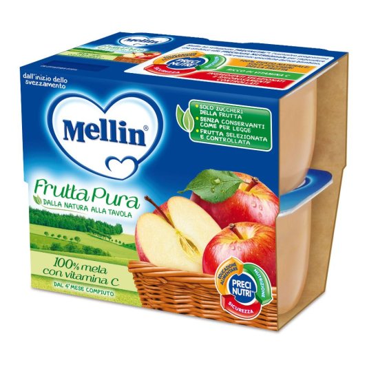 MELLIN FRUTTA PURA MELA 4X100G