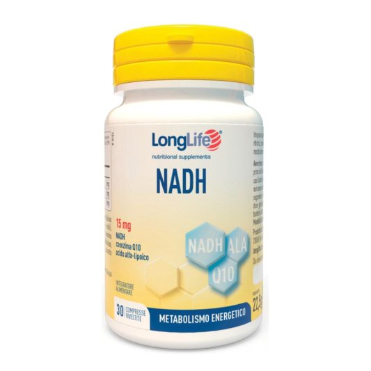 LONGLIFE NADH C/Q10 30 Cpr