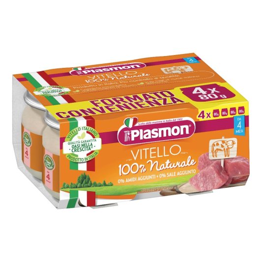 PLASMON OMOG VITELLO 4X80G