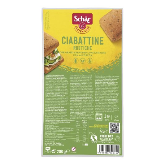 SCHAR CIABATTINE RUSTICHE 200G