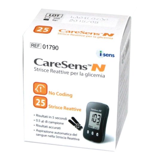 CARESENS N GLICEMIA 25STR