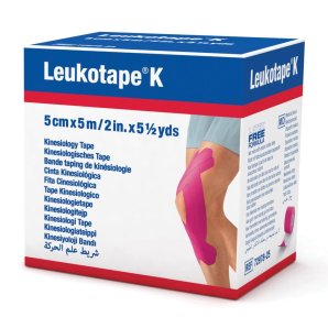 LEUKOTAPE K 5cmx5mt Media Rosa