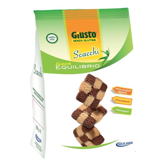 GIUSTO S/G Bisc.Scacchi 250g