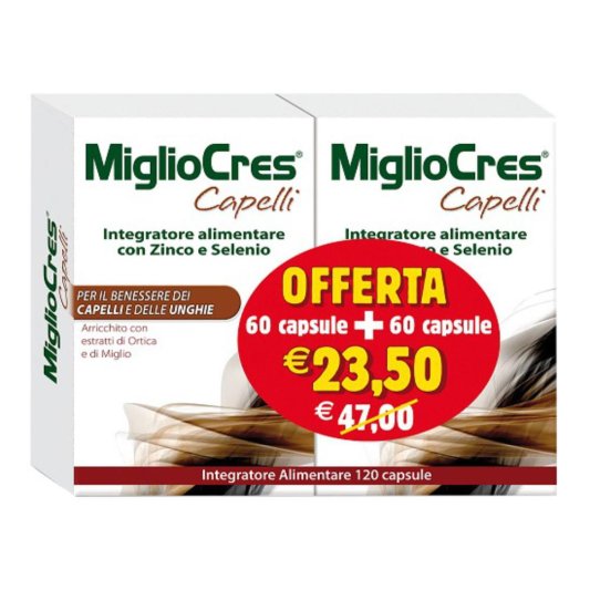 MIGLIOCRES  Capelli 60+60 Compresse PROMO 