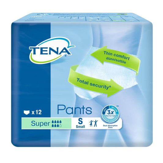 TENA PANTS SUP PANN S 12P 3412<