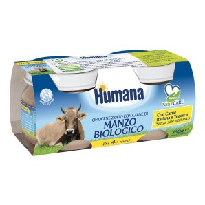 HUMANA OMOG MANZO BIO 2X80G