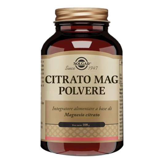 CITRATO MAG Polv.108g SOLGAR