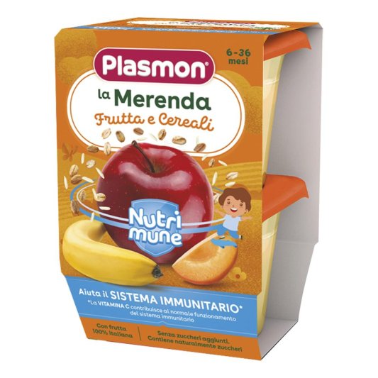 PLASMON Mer.Frutta/Cer.2x120g