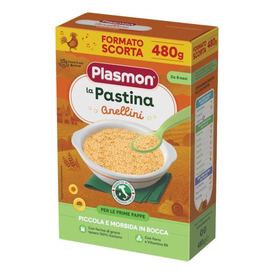 PLASMON Pasta Anellini 480g
