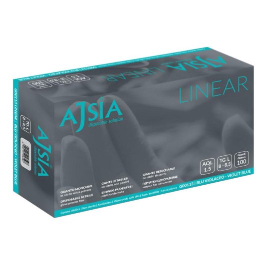 AJSIA Guanti NITRILE S 100pz
