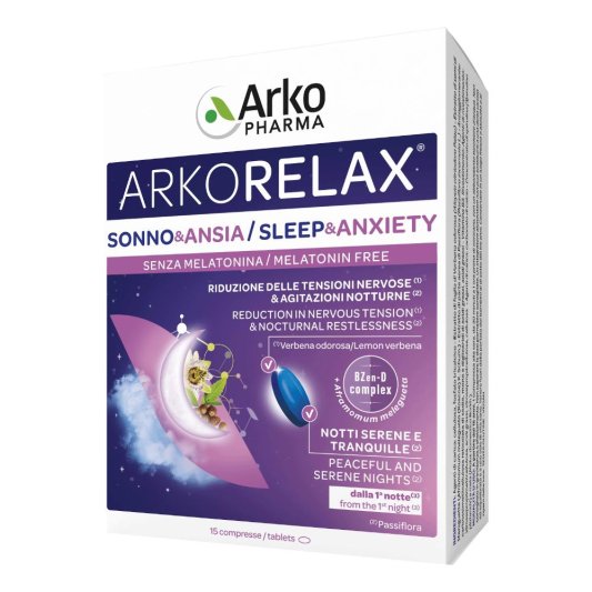 ARKORELAX Sonno&Ansia 15Cpr ARKORELAX Sonno&Ansia 15Cpr