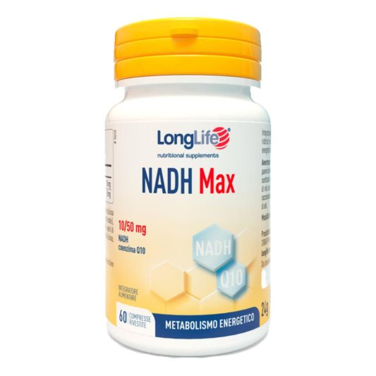 LONGLIFE NADH MAX 60 Cpr LONGLIFE NADH MAX 60 Cpr