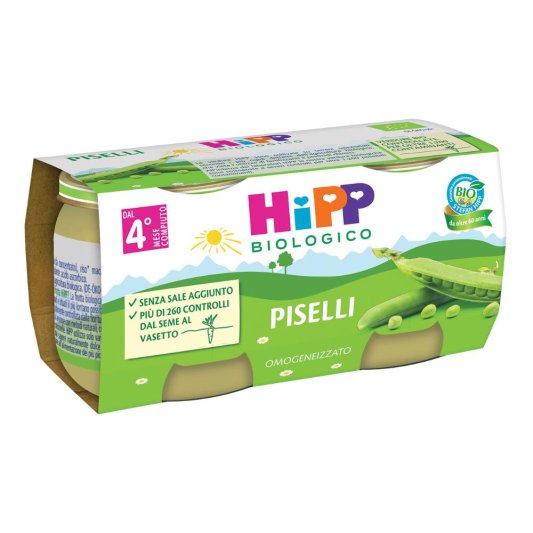 HIPP OMOG PISELLI 80G 2PZ