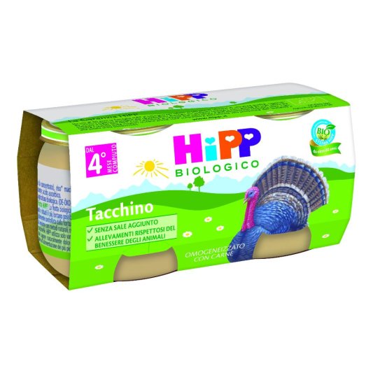 OMO HIPP Bio Tacchino 2x80g