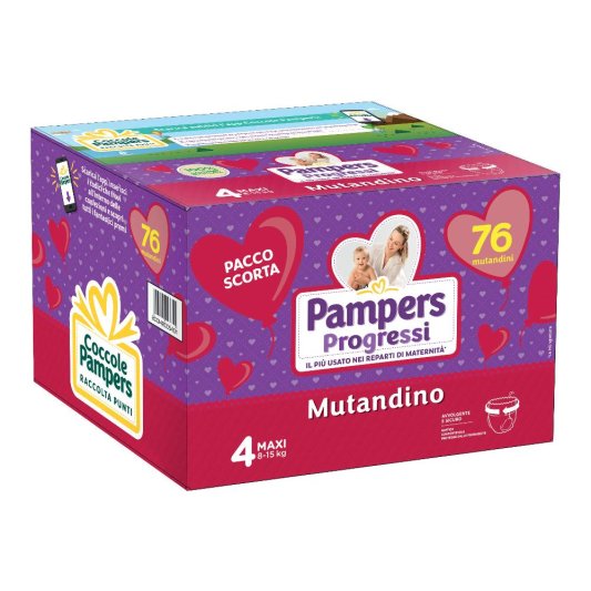 PAMPERS PROG MUT QUAD MAXI 76P