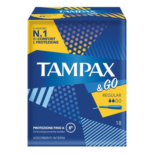 TAMPAX&GO Regular 18pz