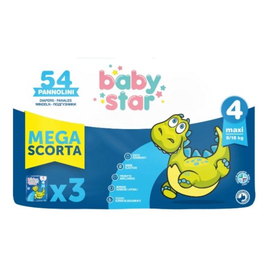 BABYSTAR MEGASCORTA TG 4 54PZ