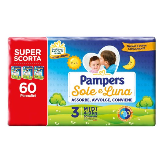 PAMPERS SOLE&LUNA TRIO MIDI 60