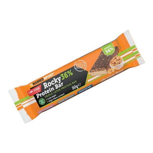 ROCKY 36% PROT BAR PEANUTS 50G