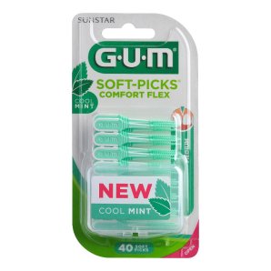 GUM Soft Picks Comf.Menta 40pz