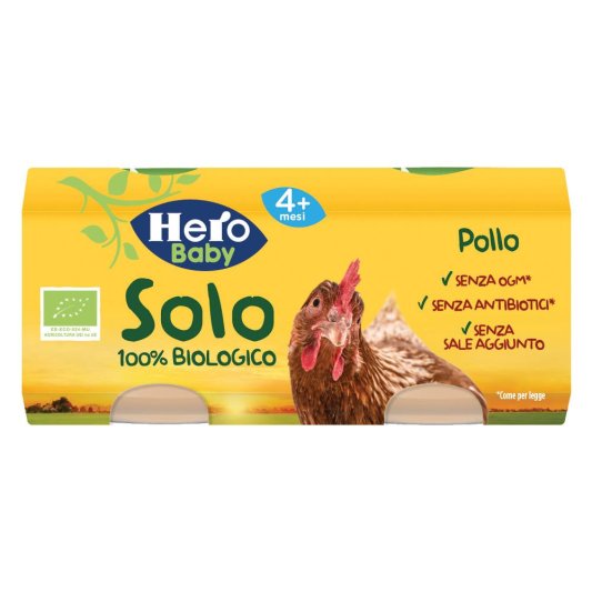 HERO SOLO OMOG POLLO BIO 2X80G