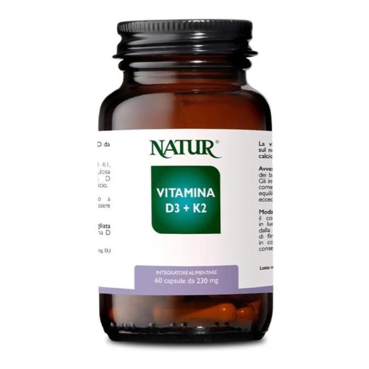 VITAMINA D3+K2 60cps NATUR