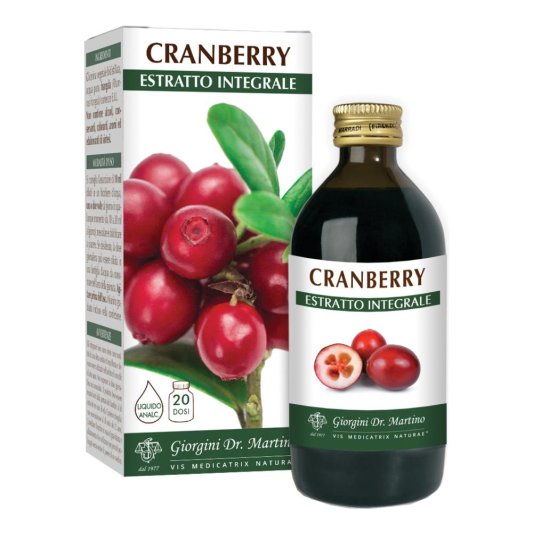 CRANBERRY ESTRATTO INTEGR200ML CRANBERRY ESTRATTO INTEGR200ML