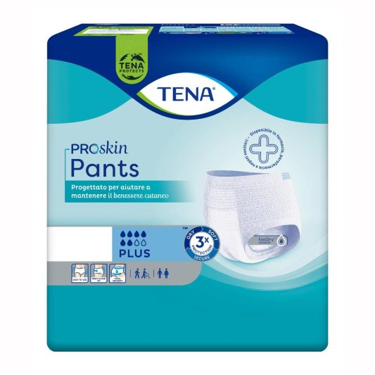 TENA PANTS Plus Pann.XS 14pz