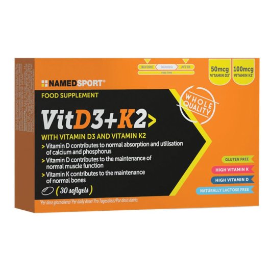 VITAMIN D3+K2 30SoftGels