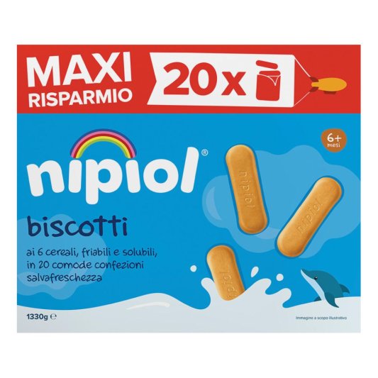 NIPIOL Biscott.6 Cereali*1330g