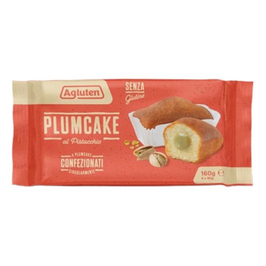 AGLUTEN PlumCake Pistacc.4x40g