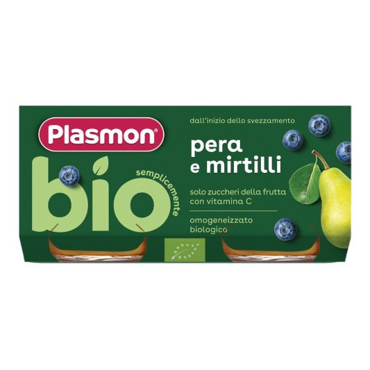 OMO PL.Pera/Mirtillo Bio 2x80g