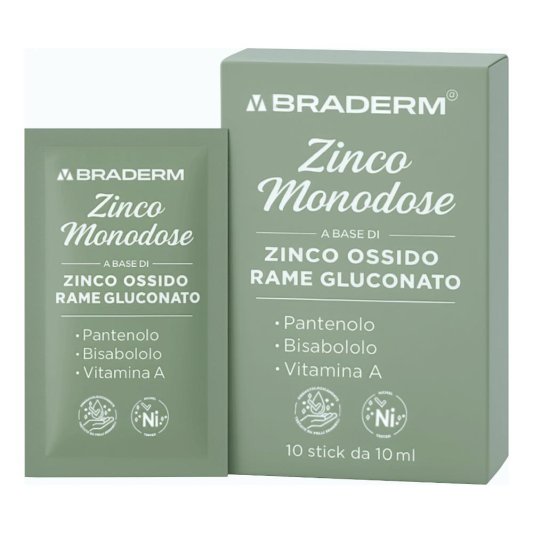 BRADERM ZINCO MONODOSE 10Stick BRADERM ZINCO MONODOSE 10Stick