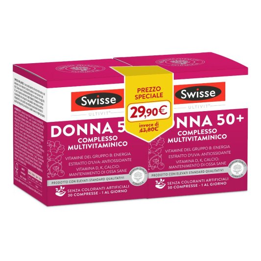 SWISSE MULTIVITAMINICO DONNA 50+ BIPACK