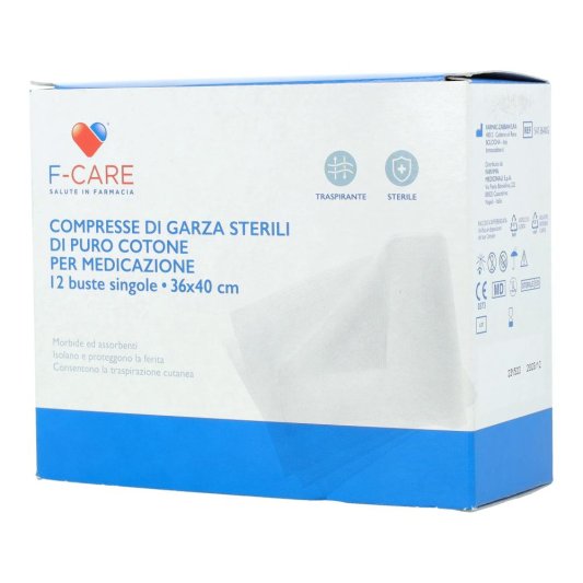 GARZA F CARE COT 36X40CM 12PZ