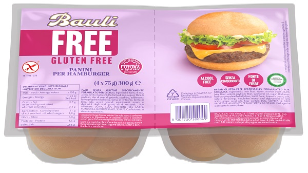 BAULI FREE Panini Hamburger4pz